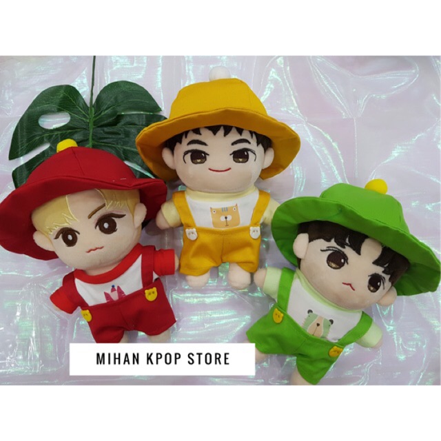 Set outfit + mũ cho doll 20cm