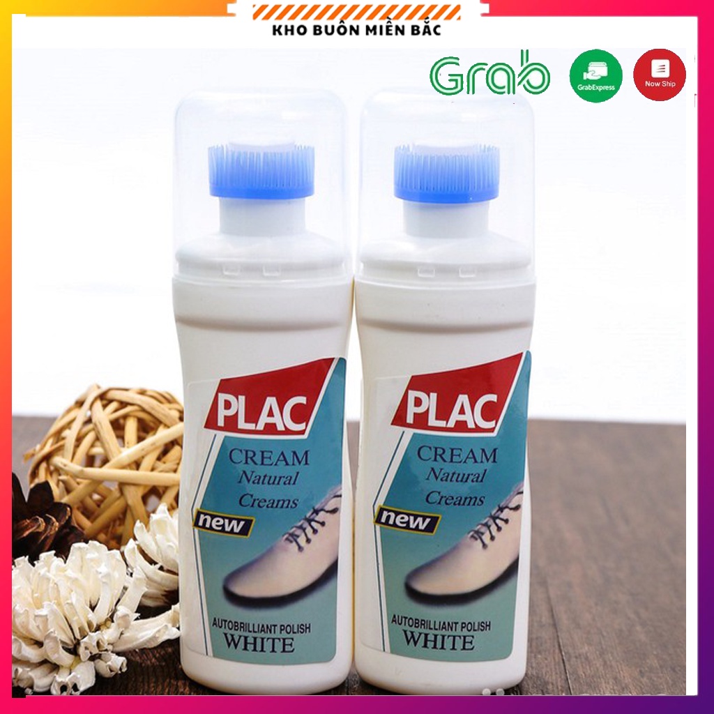 Combo 2 chai dung dịch đánh tẩy trắng giày, túi xách PLAC