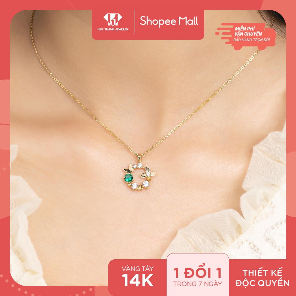 Mặt Dây Chuyền Vàng 14k Forsythia MDMAMD527 Huy Thanh Jewelry