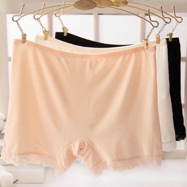 Quần đùi mặc váy chất cotton mềm thoáng mịn freesize từ 45-60kg