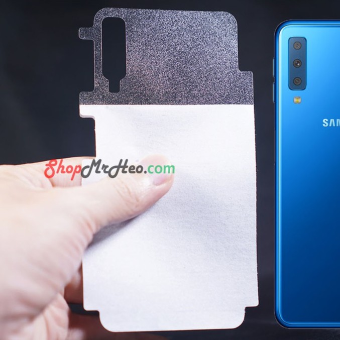 Bộ 3 Skin Dán Mặt Lưng Vân 3D Samsung A7 2018