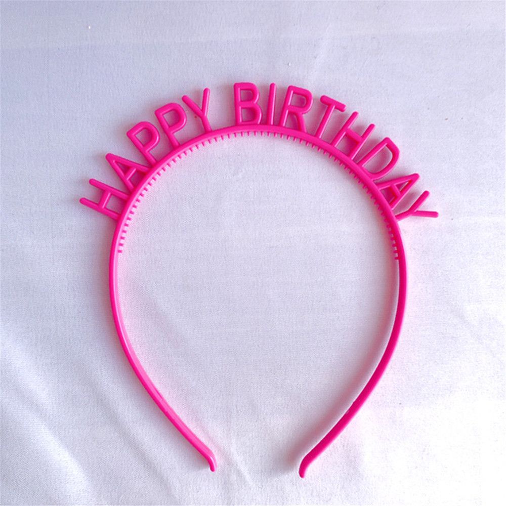 Băng đô hình chữ bằng nhựa màu sắc ngọt ngào