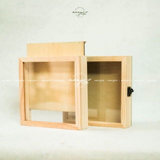 Khung tranh hộp - hộp gỗ trang trí - hộp đèn 3D(20x20cm)