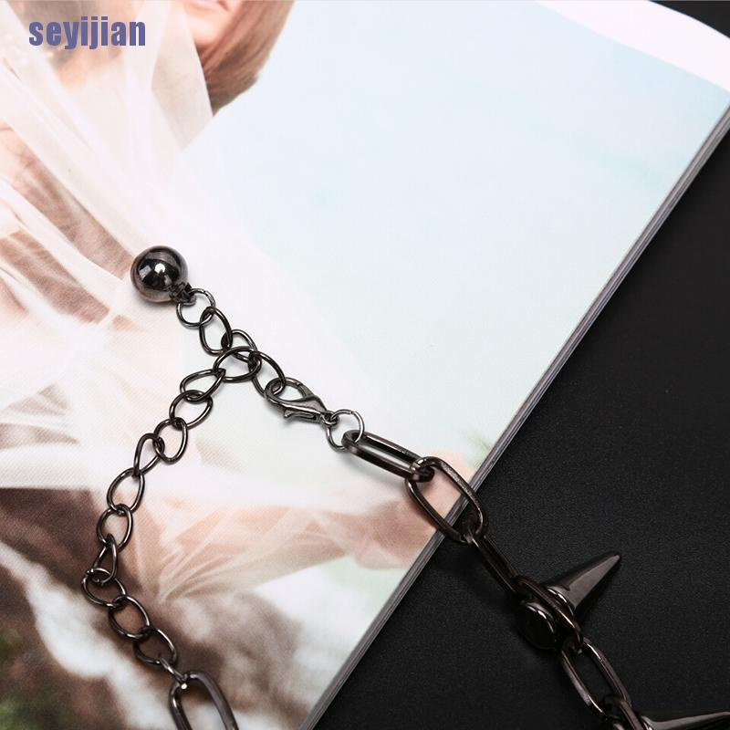 Vòng cổ choker đinh tán phong cách punk rock thời trang