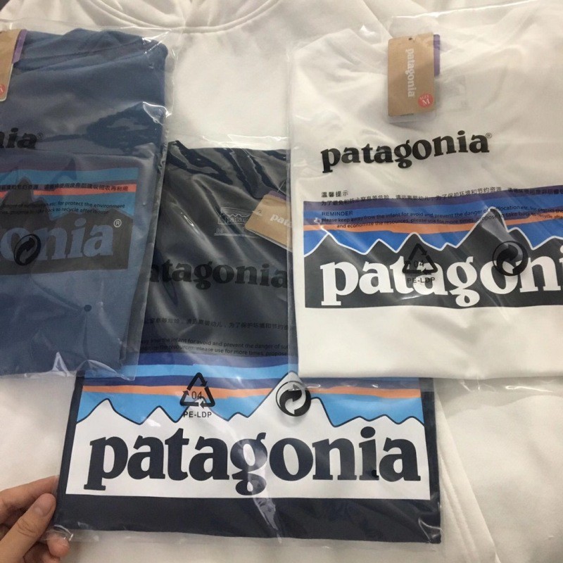 Hàng Mới Về Áo Thun Cotton Cổ Tròn Ngắn Tay In Hình Bản Đồ Núi Patagonia Hàng Mới Về