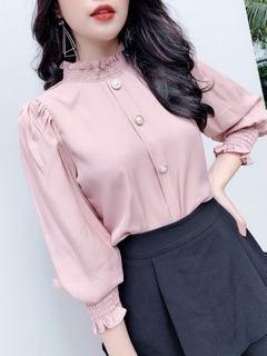 Áo cổ chun cúc ngọc A612 KYMIE