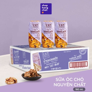 [MUA THÙNG 36 HỘP 180ML TẶNG 1 LỐC PETIT + 1 HỘP BỘT COLLAGEN] Sữa Hạt Óc Chó Nguyên Chất 137 DEGREES Heathy