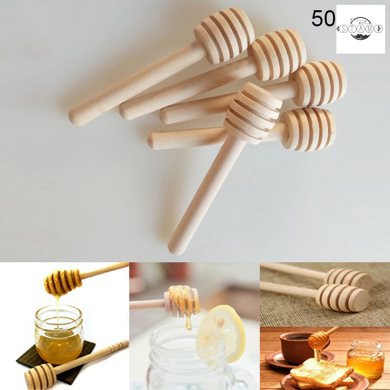 Set 50 Que Gỗ Lấy Mật Ong Mini
