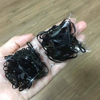 1 túi dây chun đen buộc tóc