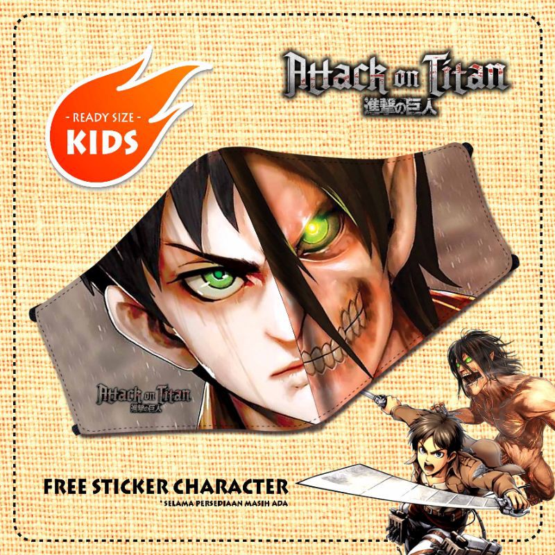 Mặt Nạ Hóa Trang Nhân Vật LEVI AOT ATTACK ON TITAN