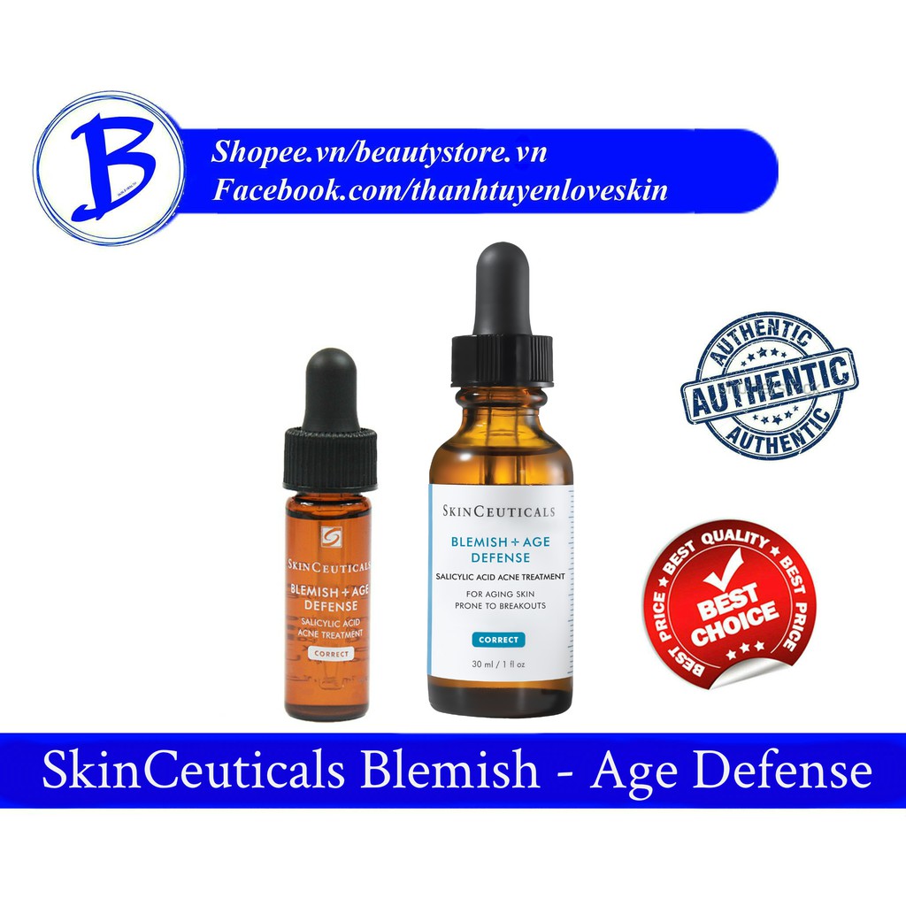 [AUTH] [MỸ] Serum SkinCeuticals Blemish - Age Defense giảm mụn giảm nếp nhăn 4ml / 30ml