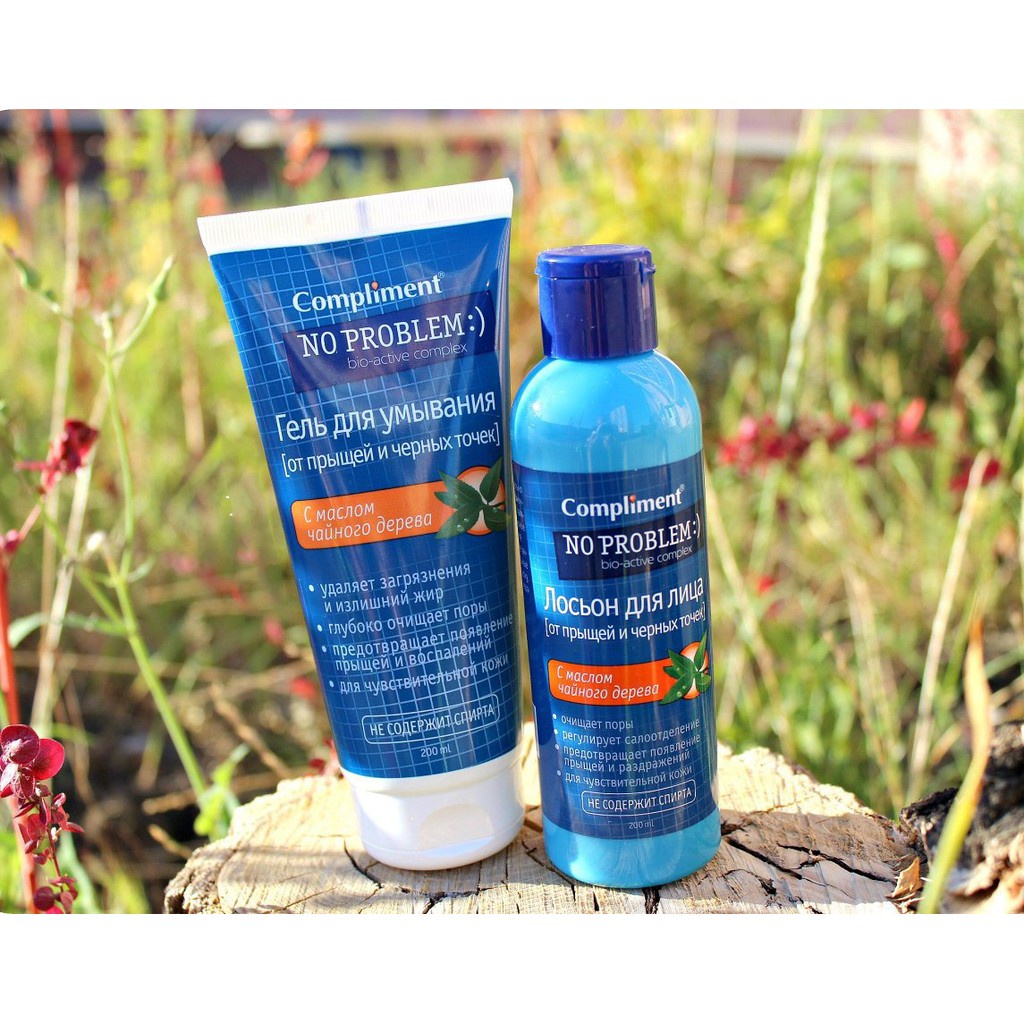 Gel rửa mặt Compliment No Problem giảm viêm, mụn 200ml