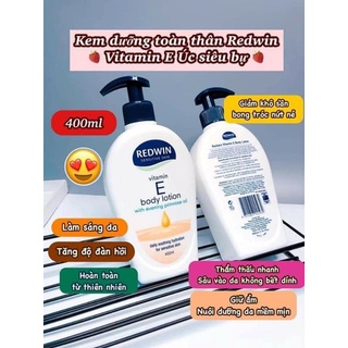 Kem vitamin e ❤️ kem vitamin e dưỡng ẩm body redwin úc