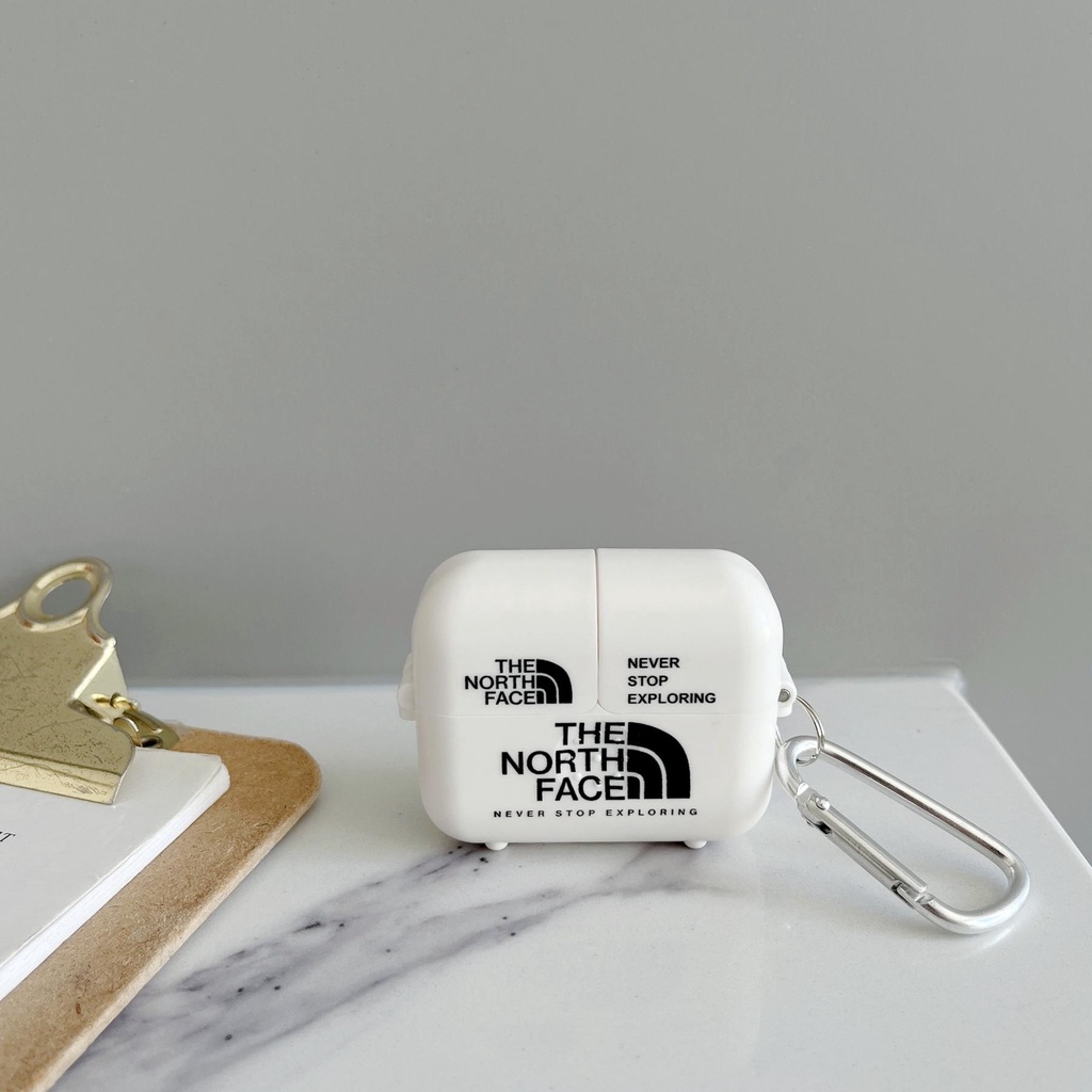 Vỏ Bảo Vệ Hộp Sạc Tai Nghe Bluetooth AirPods 1 2 pro 3 2021 gen3 Bằng Silicon Họa Tiết Trắng Đen Đơn Giản Kèm Móc Treo Tiện Dụng