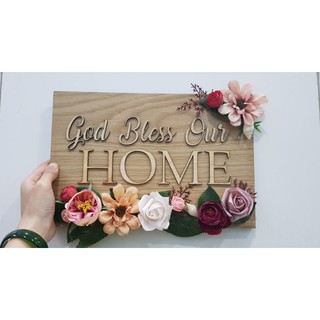 Bảng God bless our home ( quà tặng cơ đốc)