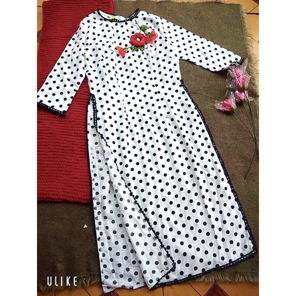 Áo dài chấm bi size s m Siêu đẹp msmsm