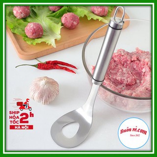 Muôi nặn thịt viên inox tiện lợi - Thìa nặn thịt viên, nặn mọc, chả cá tiện ích Br01457