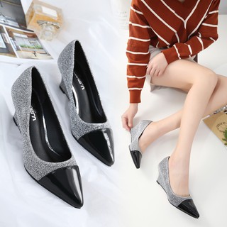 Giày công sở đế xuồng bền đẹp chắc chân gót cao 5p và 8p size 33/40 (ảnh chụp thật) (Hàng oder chuẩn hình 100%)040820