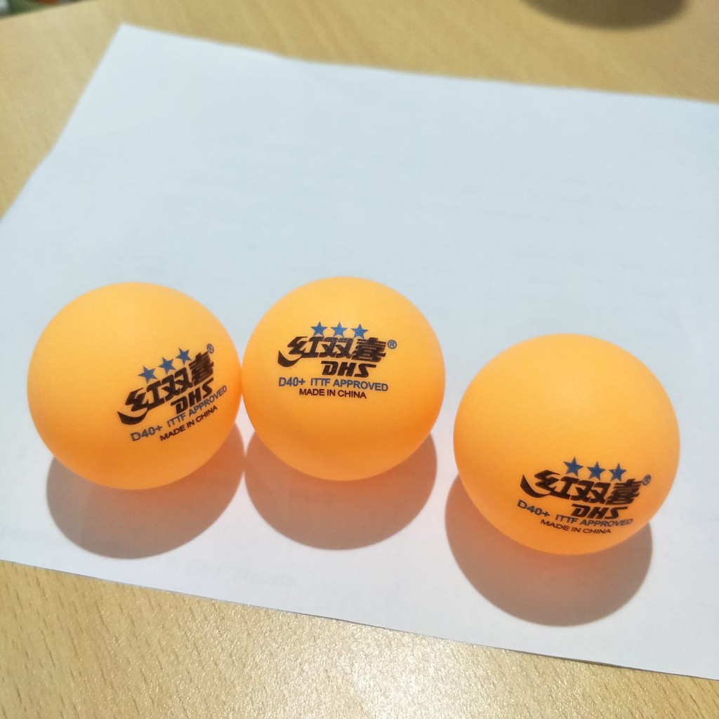 Bộ 6 quả bóng bàn DHS 3STAR PINGPONG 6-PLASTIC 40+ - DHS 3 STAR