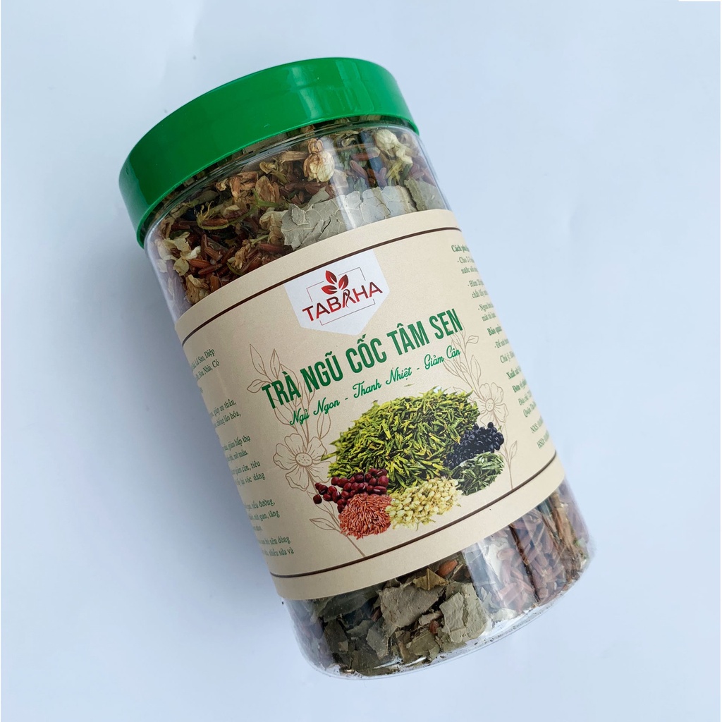 Trà Ngũ Cốc Tâm Sen Tabaha Hộp 500g Thanh Nhiệt Cơ Thể Ngủ Ngon Từ 10 Thành Phần