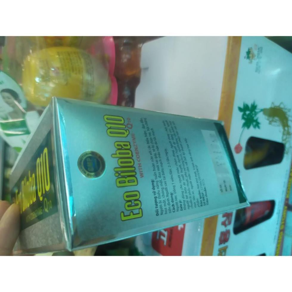 Eco Ginkgo Biloba Q10 Cải thiện trí nhớ và chứng mất ngủ hoạt huyết dưỡng não, đau đầu chóng mặt, ngủ không ngon giấc