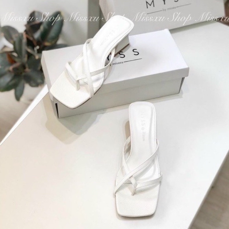 Guốc nữ xỏ ngón gót vát 3cm cực dễ đi mã L121