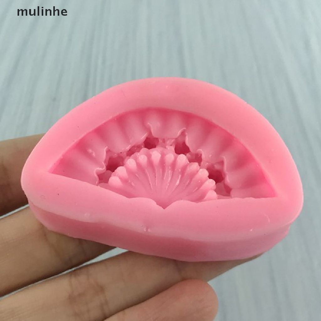 Khuôn Silicone Làm Bánh Kẹo Hình Quạt Gấp Gọn Tiện Dụng
