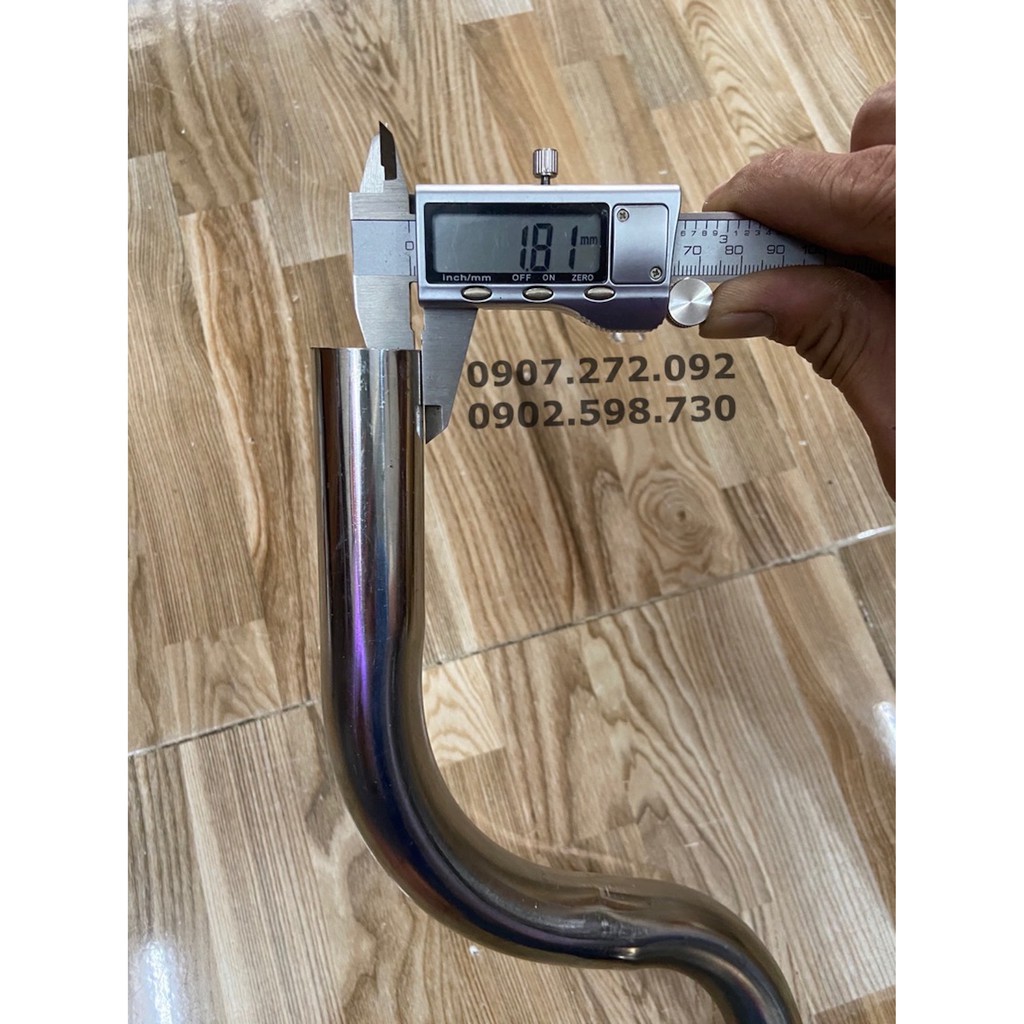 Cổ pô inox 304 gắn pô zin cho Airblade 110 / Click 110