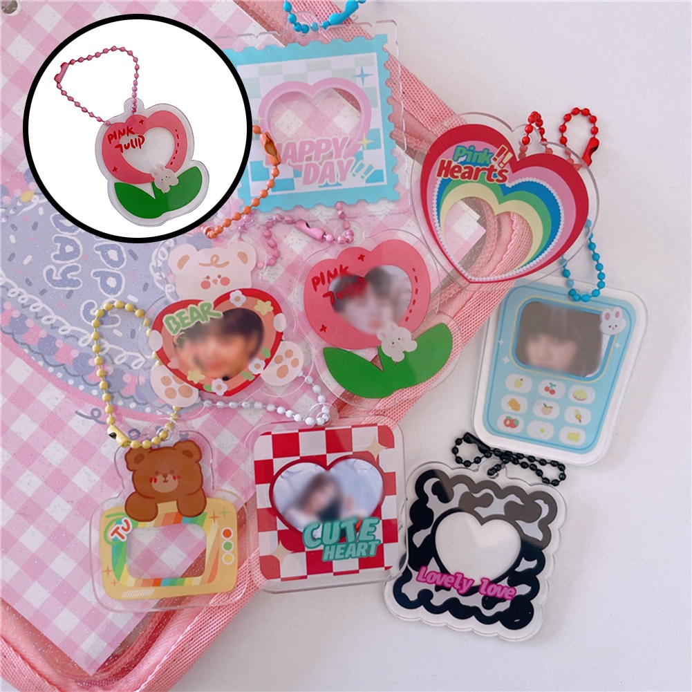 Ví Đựng Thẻ Bằng Acrylic Trong Suốt In Hình Khung Ảnh Hoạt Hình