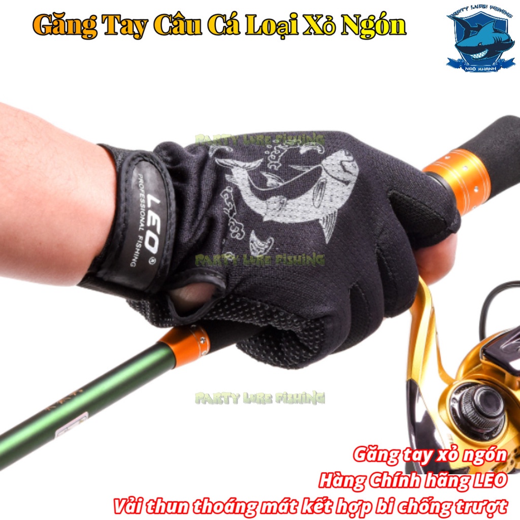 Găng tay xỏ ngón dành cho Ae cần thủ- Hàng chính hãng LEO