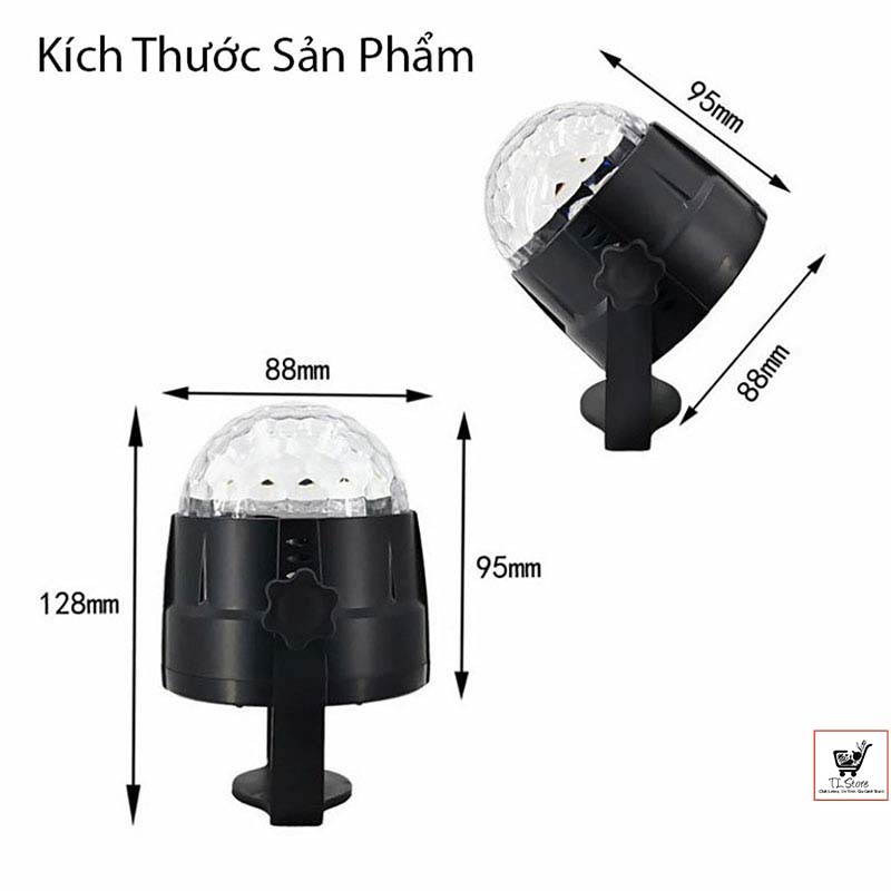 Đèn Led xoay trang trí 7 màu xoay theo nhạc, đèn Led xoay vũ trường, bar, sân khấu . Có điều khiển từ xa (ĐÈN BAR)