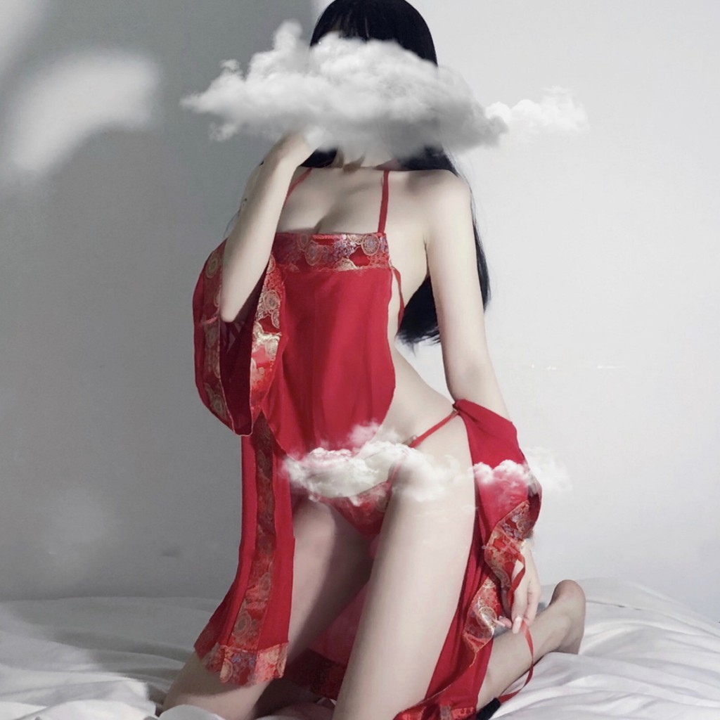Bộ đồ Cosplay sexy mỹ nhân trung hoa áo yếm kèm áo choàng và quần lót CP05
