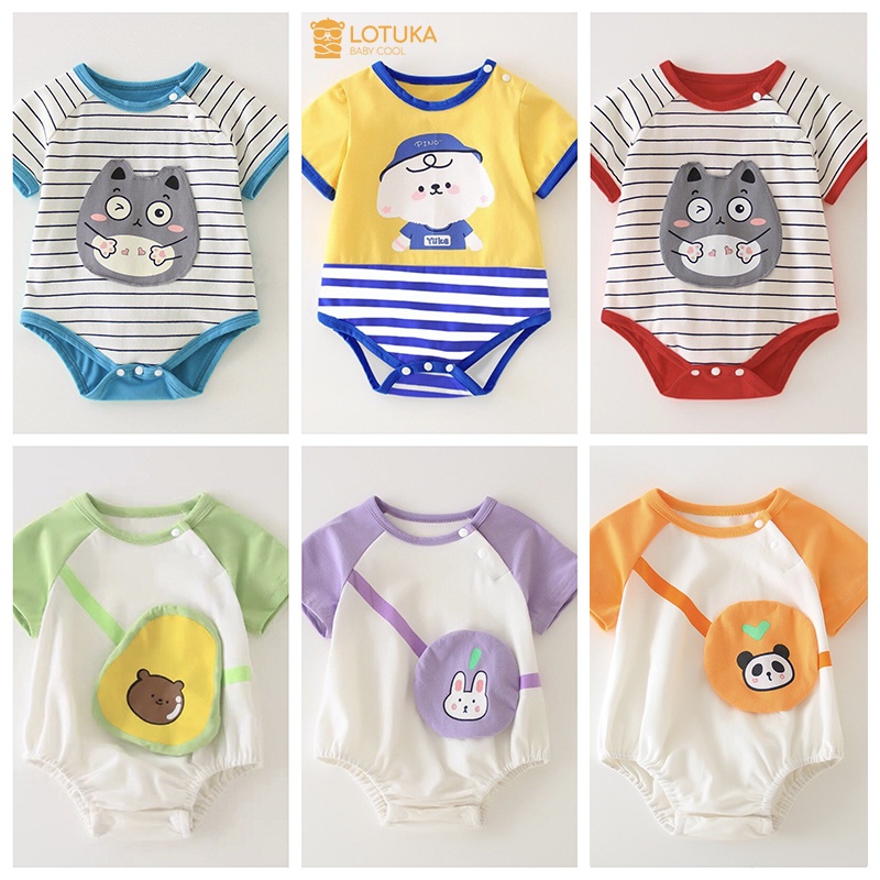 Bộ body đùi đồ liền thân cho bé bodysuit Chip Hè Sơ Sinh Mẫu Mới chất  vải cotton mềm mịn mẫu quần áo sơ sinh cho bé