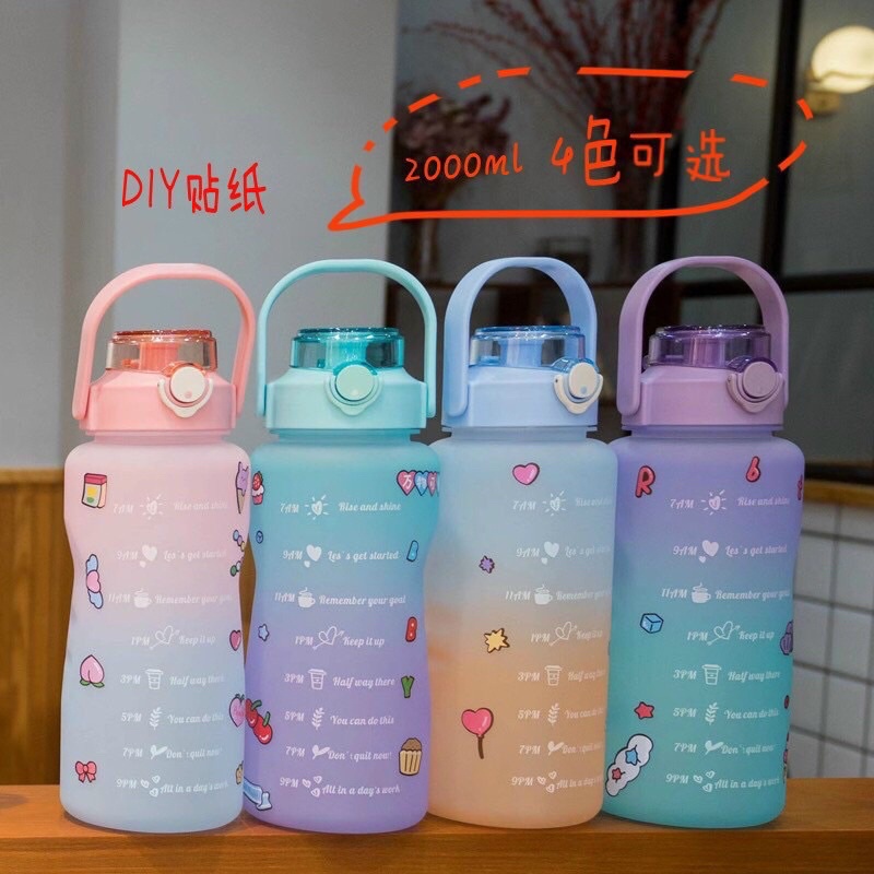 Bình Nước 2 Lít Chia Vạch Siêu To Khổng Lồ