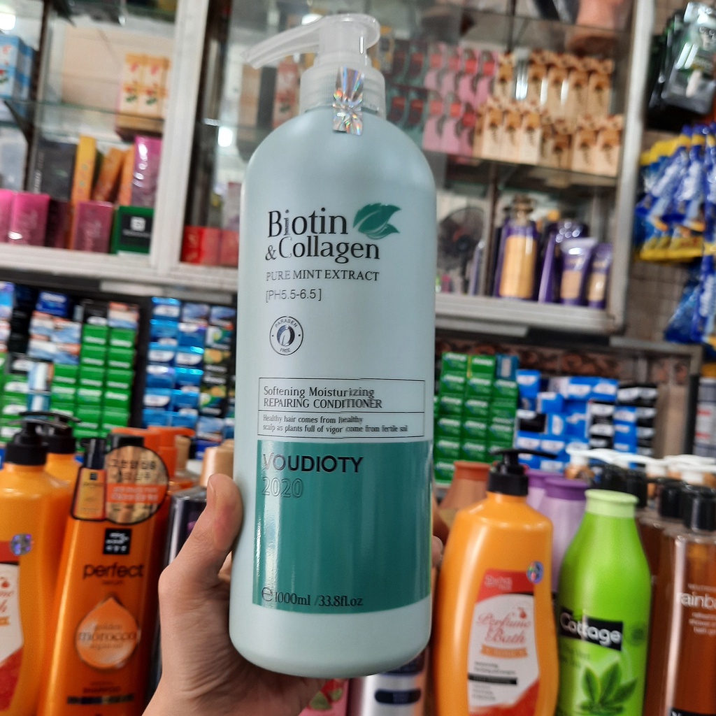 Dầu xả Biotin&amp;Collagen Xanh dương 1000ml