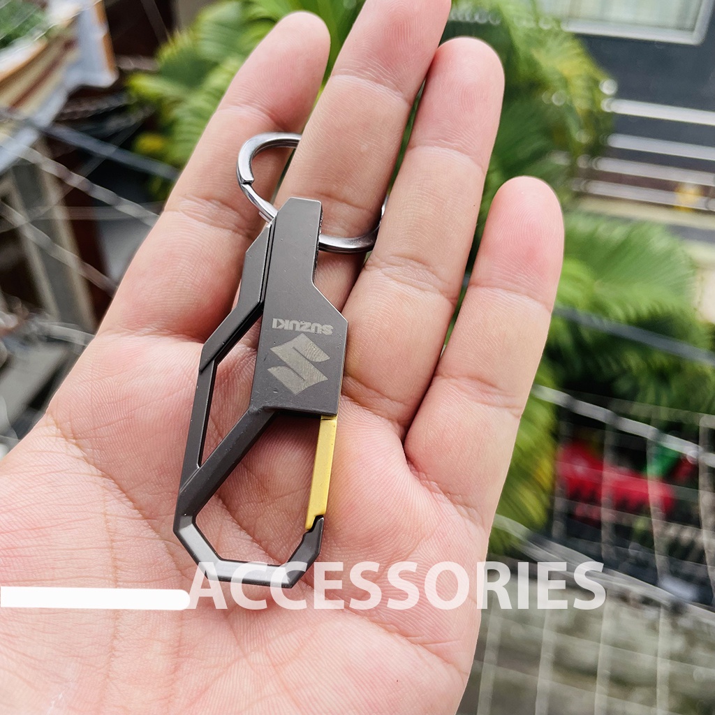 Móc Khóa Nhôm Logo Suzuki Cao Cấp PKPH