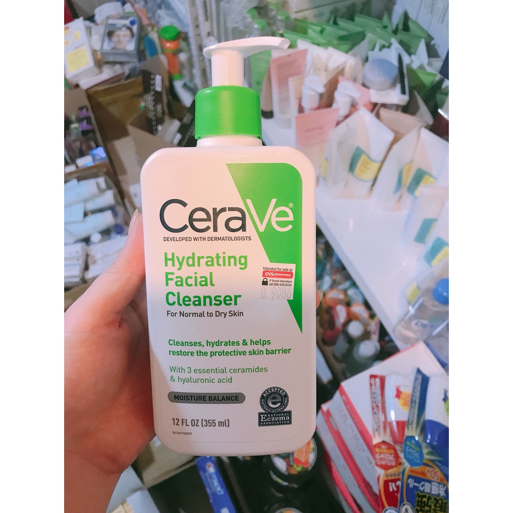 Sữa rửa mặt Cerave Foaming Facial Cleanser da khô và da dầu