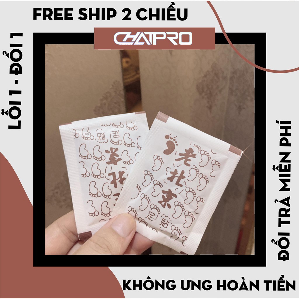 Miếng dán bàn chân - Thải độc tố [ Ngủ ngon - đẹp da- Hộp 50 miếng ]