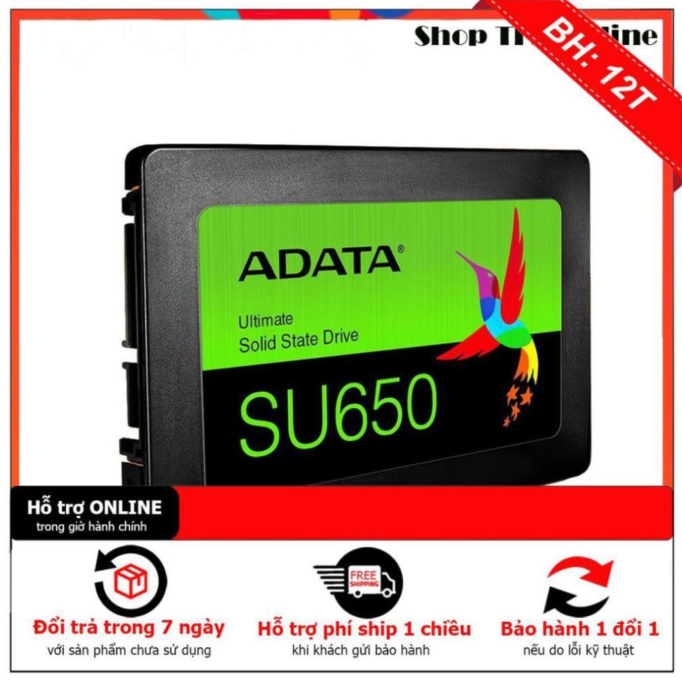 [BH12TH] ⚡ Ổ cứng SSD Adata 120G 120GB SU650 chính hãng - tặng kèm cáp sata3 kết nối máy PC