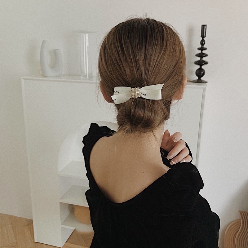 Kẹp tóc nơ nữ tính style Hàn Quốc