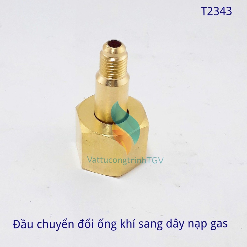 Đầu chuyển đổi dây dẫn khí nito, oxy sang dây nạp Gas