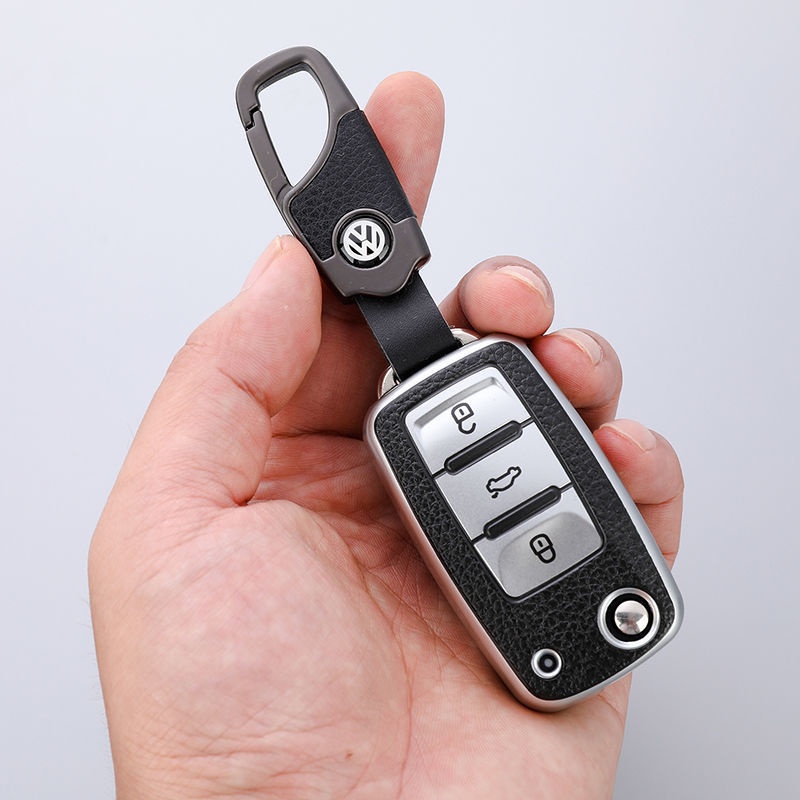 Móc Chìa Khóa Bằng Da Cá Tính Chống Thất Lạc Cho Xe Hơi Giá Đỡ