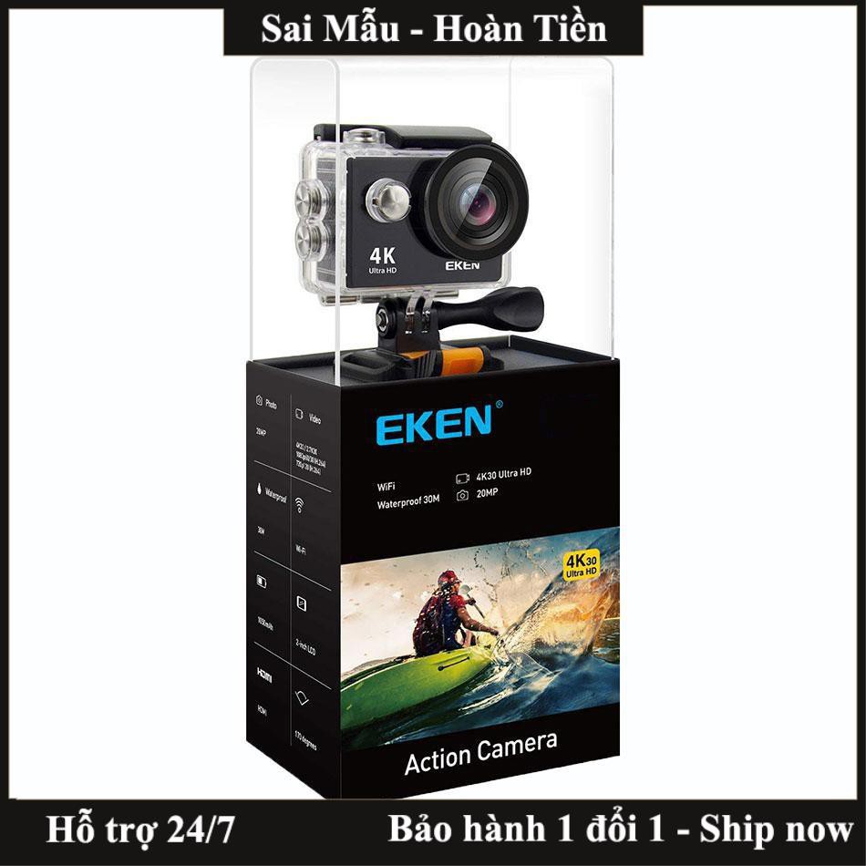 ✔️Camera hành trình Eken Ultra HD Wifi quay video 4K tặng đầy đủ bộ phụ kiện sports lắp đặt trên cả ô tô xe máy