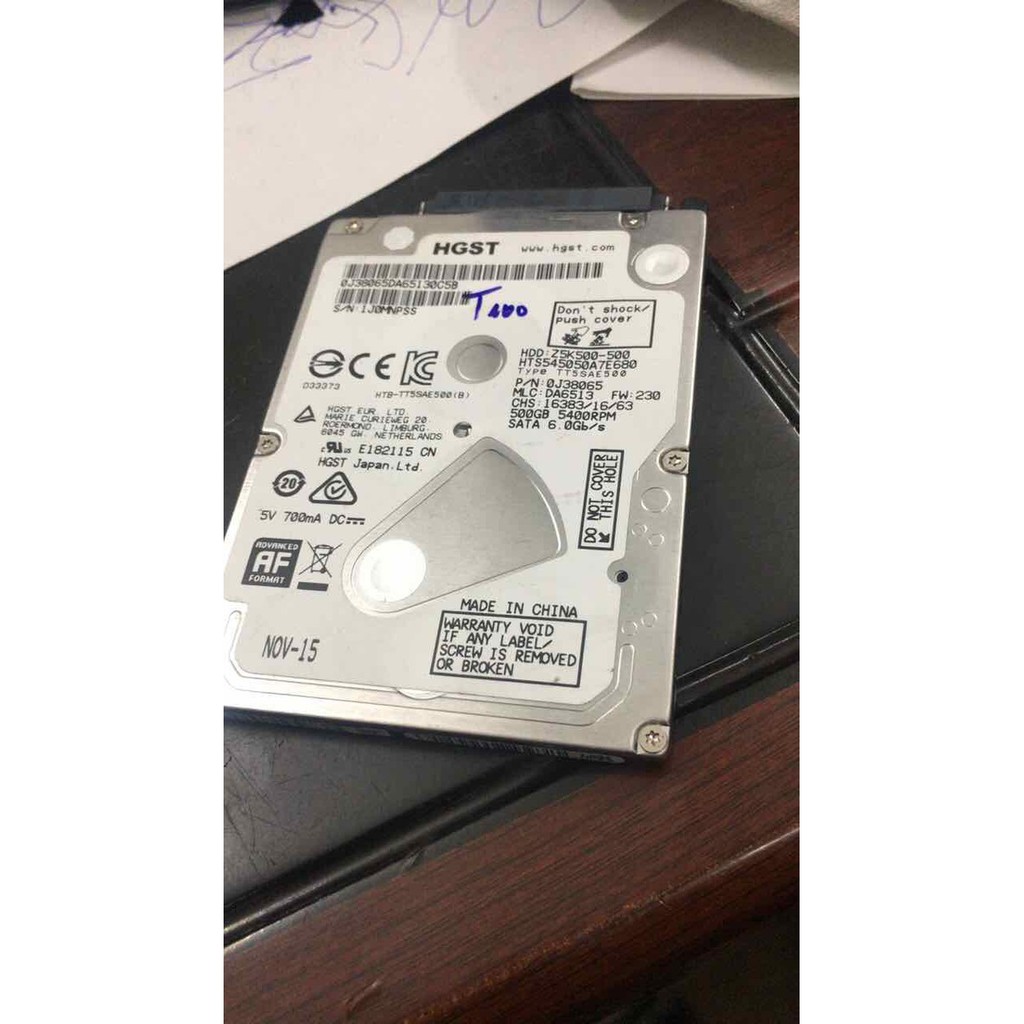 CŨ ZIN BÓC MÁY LAPTOP  ổ cứng laptop 500gb chuẩn 2.5 inch bóc máy