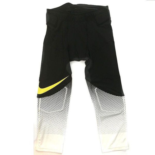 Quần thể thao legging nữ độn gối đen phối trắng Nike 833528-010 ( TH6424 )