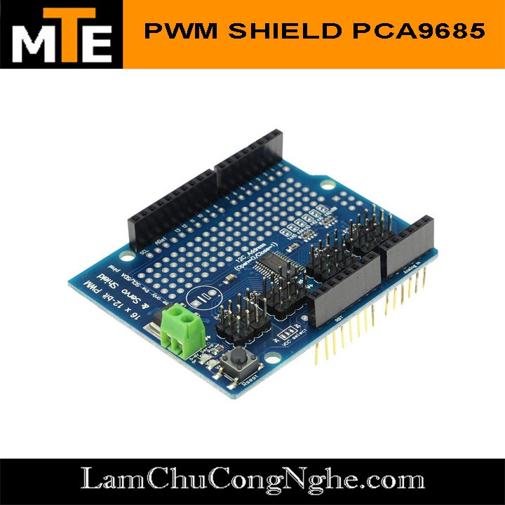 Mạch điều khiển 16 servo 12-bit PWM/Servo shield driver I2C PCA9685