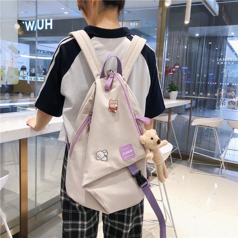 Ba Lô Du Lịch / Đi Học Hình Tam Giác Phong Cách Nhật Bản Độc Đáo