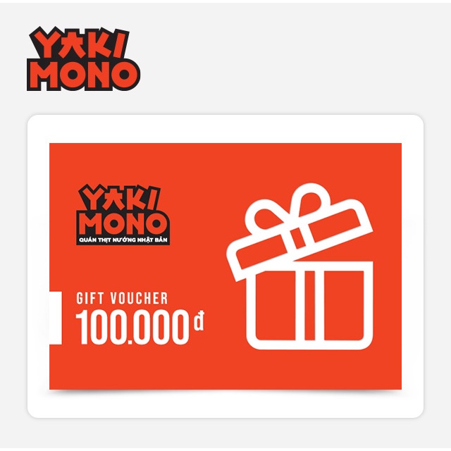 Hà Nội, Hải Phòng, Quảng Ninh  Phiếu quà tặng Yakimono 100k