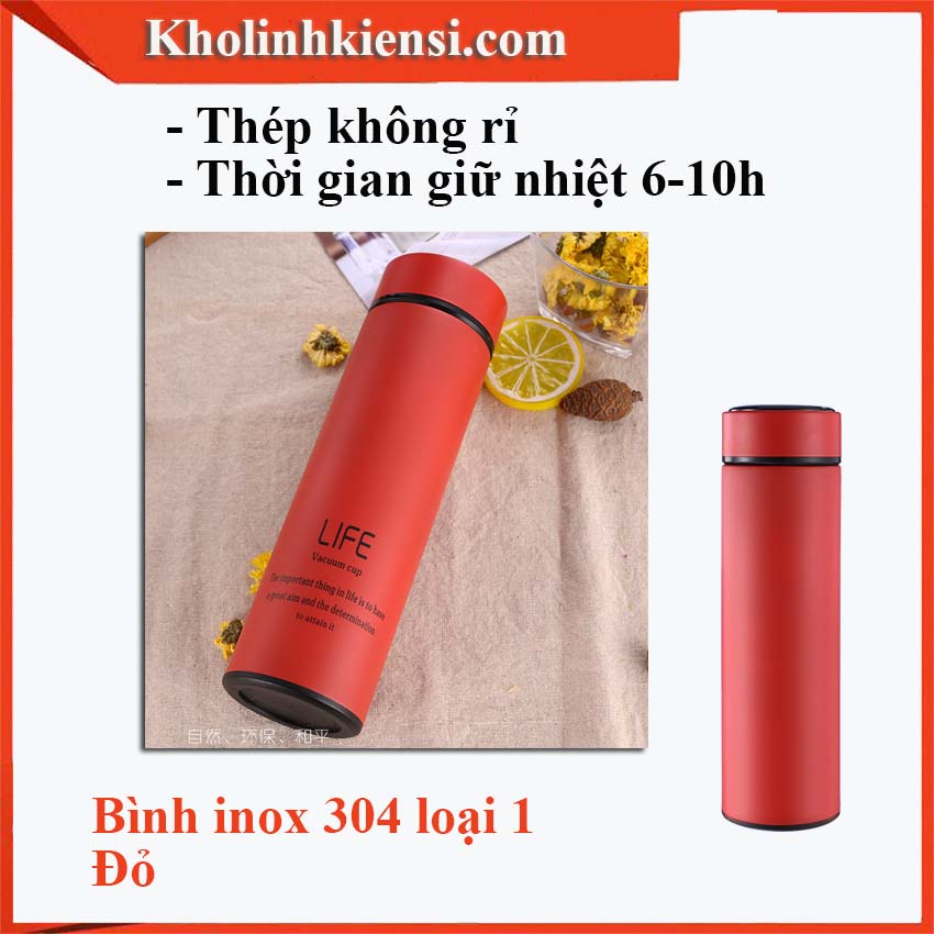 Bình giữ nhiệt kèm hộp quà Cao Cấp - Dày Dặn - Cứng Cáp- lk2003-Nhận khắc LOGO và in UV