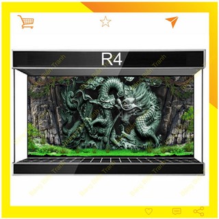Tranh bể cá mẫu rồng R4
